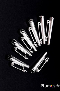 Support de broche - diam. 3 mm, long. 30 mm - argenté