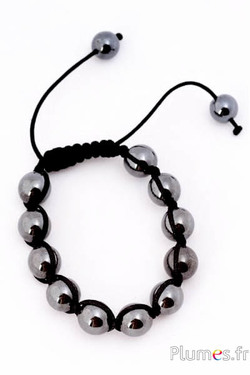 Bracelet en hématite - Ø 60 mm - anthracite