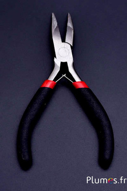 Pince plate - 6.5 x 12 cm - noir