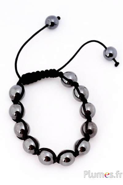 Bracelet en hématite - Ø 60 mm - anthracite