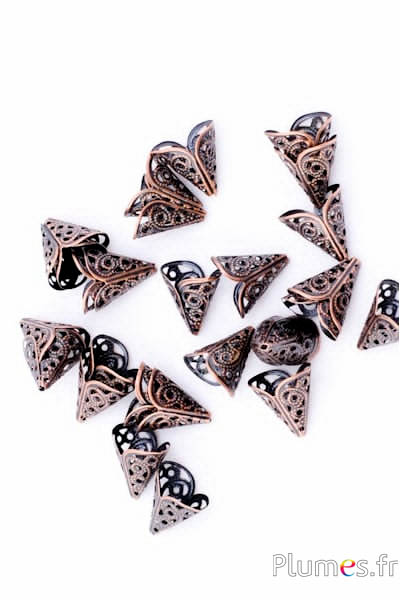 Capuchons de finition - 1.5 cm x 2 cm - cuivre
