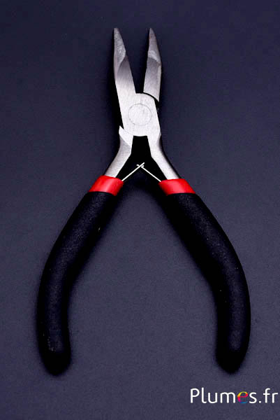 Pince plate - 6.5 x 12 cm - noir